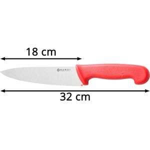 Produktbild für Kochmesser Hendi HACCP 842621, mit Kunststoffgriff rot