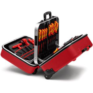 Produktbild für Werkzeugkoffer Knipex BIG Twin Move RED, Elektro