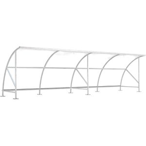 Fahrradunterstand WSM Bamberg B 1/08, silber, aus Metall