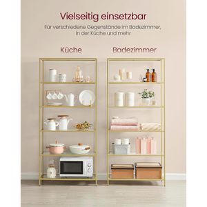 Produktbild für Bücherregal Vasagle LGT503A01, gold