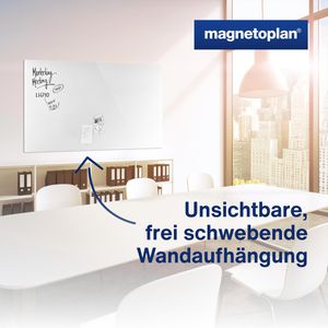 Produktbild für Glas-Magnettafel Magnetoplan 13409000, Design-Glasboard