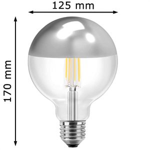 Produktbild für LED-Lampe Blulaxa Filament Kopfspiegel, E27