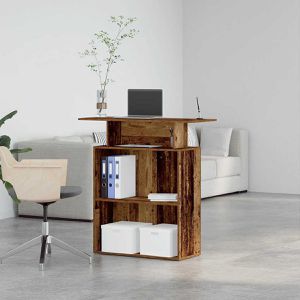 Produktbild für Empfangstheke vidaXL 859058, altholz braun