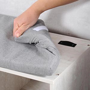 Produktbild für Schuhbank Kesper 15911, weiß gekälkt, aus Holz