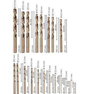 Produktbild für Bohrer Metabo HSS-Co Bohrerkassette, 627157000