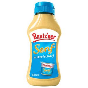 Bautzner Senf mittelscharf, 300 ml