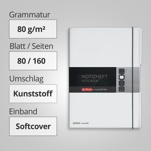 Produktbild für Notizbuch Herlitz 11361425 my.book flex, Kunststoff Softcover