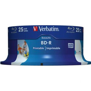 Produktbild für Blu-ray-Rohlinge Verbatim 43811, bedruckbar, BD-R