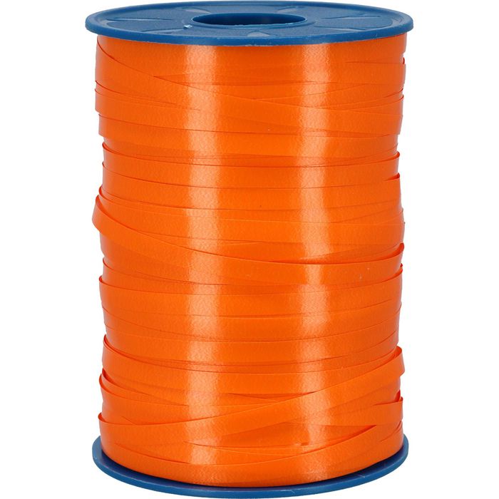 Präsent Geschenkband America, orange, Kräuselband, 5mm x 500m, matt  glänzend – Böttcher AG