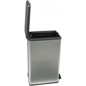 Produktbild für Mülleimer Curver Deco Bin Slim, silber