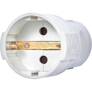 Produktbild für Schutzkontakt-Kupplung Unitec 40550L, weiß