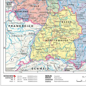 Produktbild für Deutschlandkarte Stiefel rahmenlos
