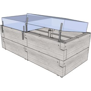 Produktbild für Hochbeet Juwel Timber Anzucht-Set 20474,Kunststoff