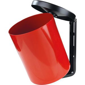 Produktbild für Aschenbecher TKG Rondo Maxi, rot, Outdoor, mit Deckel