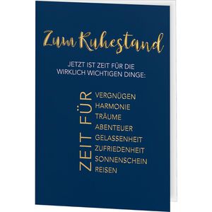 Produktbild für Abschiedskarte Perleberg 7410044-2, für Ruhestand