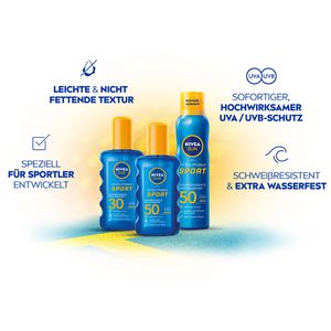 Produktbild für Sonnencreme Nivea Sun UV Dry Protect Sport