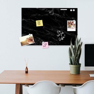 Produktbild für Magnettafel Navaris Memoboard, Black Marble