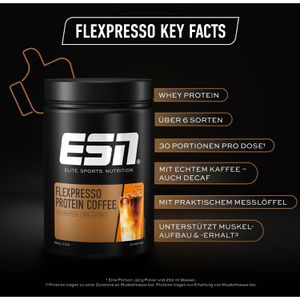 Produktbild für Proteinpulver ESN Flexpresso Protein Coffee, 908g