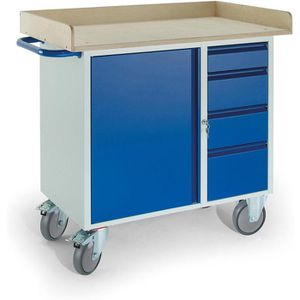 Produktbild für Werkstattwagen Rollcart 07-4363, Tragkraft 400 kg