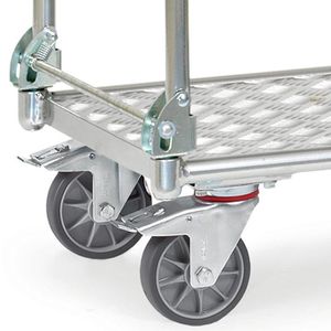 Produktbild für Tischwagen Fetra 1181, aus Aluminium, klappbar