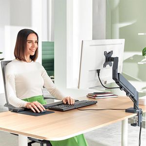 Produktbild für Monitorhalterung Leitz Ergo 64890089, VESA 75x75 &amp; 100x100 mm