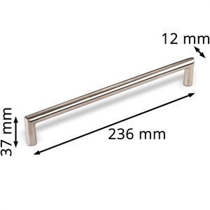 Produktbild für Möbelgriffe SO-TECH E11, silber, aus Edelstahl