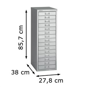Produktbild für Schubladenschrank Bisley MultiDrawer, aus Metall