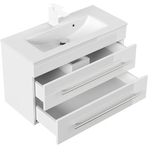 Produktbild für Waschtisch Posseik Portus 800 SlimLine, hängend,weiß hochglanz