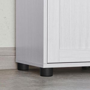 Produktbild für Badschrank Vasagle BBK163T44, mit 4 Füßen, weiß