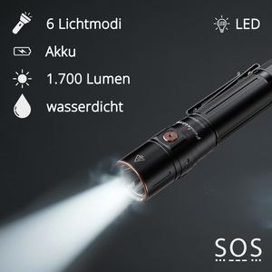 Produktbild für Taschenlampe Fenix LD30R, LED, aufladbar