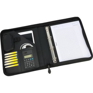 Produktbild für Schreibmappe Alassio 30040, Riccione schwarz, Kunstleder