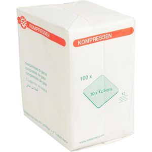 Produktbild für Mullkompressen Nobamed 856113, aus Baumwolle, unsteril