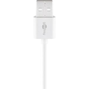 Produktbild für Ladekabel Goobay 72907, weiß, 2m
