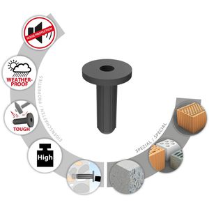 Produktbild für Dübel Tox 018100162, Schallschutzdübel Sonic KB