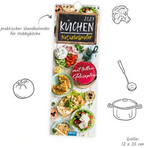 Produktbild für Streifenkalender Trötsch 2027803, Küchennotiz