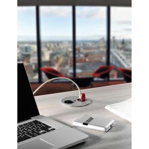 Produktbild für Einbausteckdose Bachmann 931.033 Twist, 0,2 m Kabel, drehbar