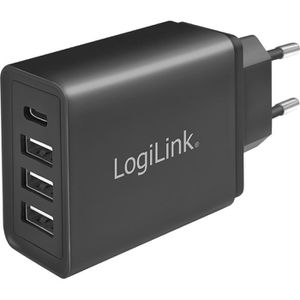 USB-Ladegerät LogiLink PA0221, 27W, 3A