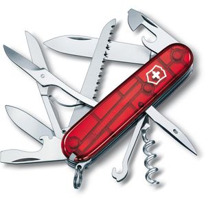 Taschenmesser Victorinox Huntsman 1.3713.T, rot transparent