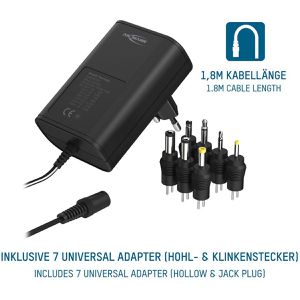 Produktbild für Universal-Netzteil Ansmann APS 1500, 1201-0024, 1,5 A, 3 - 12V
