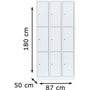Produktbild für Schließfachschrank ClassiX X-520337, weiß