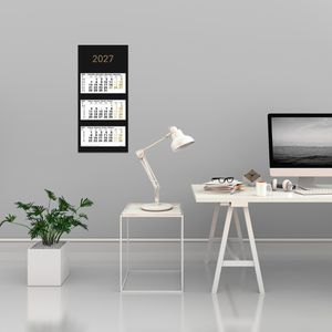 Produktbild für 3-Monatskalender Güss-Verlag 50300, Black Edition