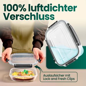 Produktbild für Frischhaltedose uandu 5 Mix Lock &amp; Fresh, aus Kunststoff