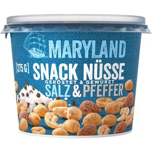 Nussmischung Maryland Snack Nüsse Salz & Pfeffer, im Becher