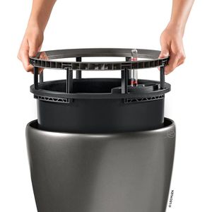 Produktbild für Übertopf Lechuza CLASSICO LS 35, anthrazit metallic, Ø 36x33cm