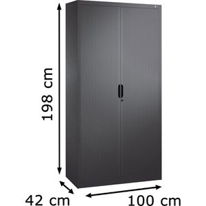 Produktbild für Rollladenschrank CP-Möbel Omnispace, aus Metall