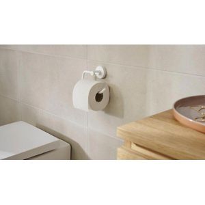 Produktbild für Toilettenpapierhalter Tesa Moon White, weiß matt