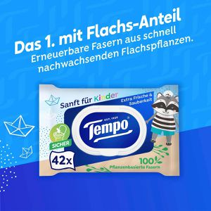 Produktbild für Feuchtes-Toilettenpapier Tempo Sanft für Kinder