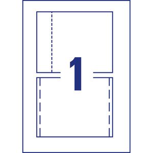 Produktbild für CD-Einleger Zweckform C32250-25 für Jewelcase weiß