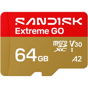 Produktbild für Micro-SD-Karte SanDisk Extreme Go, 64GB