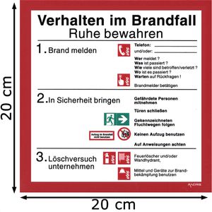 Produktbild für Hinweisschild Abtec ISO 7010, Kunststoff